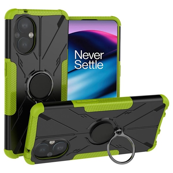 Kickstand-skydd med magnetiskt ark för OnePlus Nord N20 5G - Grön Grön
