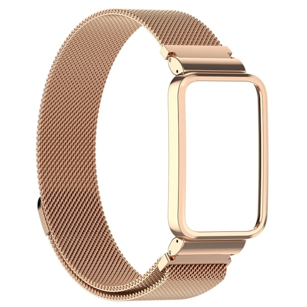 Xiaomi Mi Band 7 Pro klockarmband i rostfritt stål med skydd - Roséguld Rosa