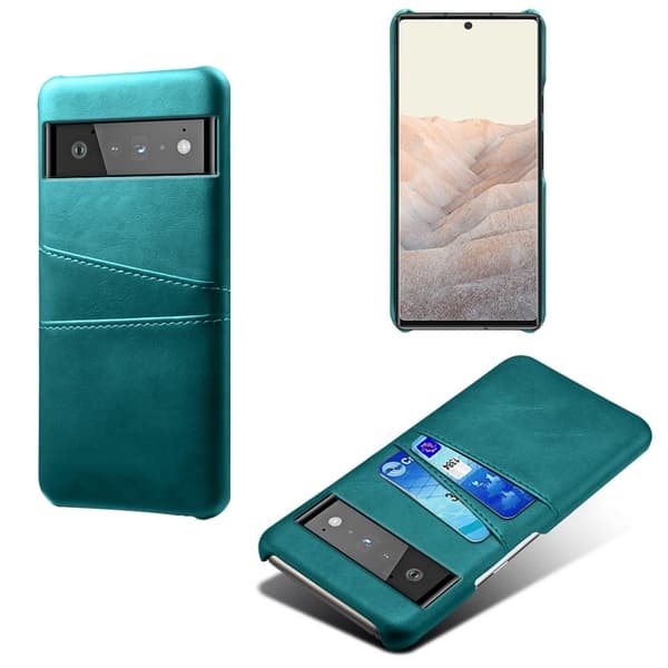 Dual Card Etui Google Pixel 6 Pro - Grøn Green