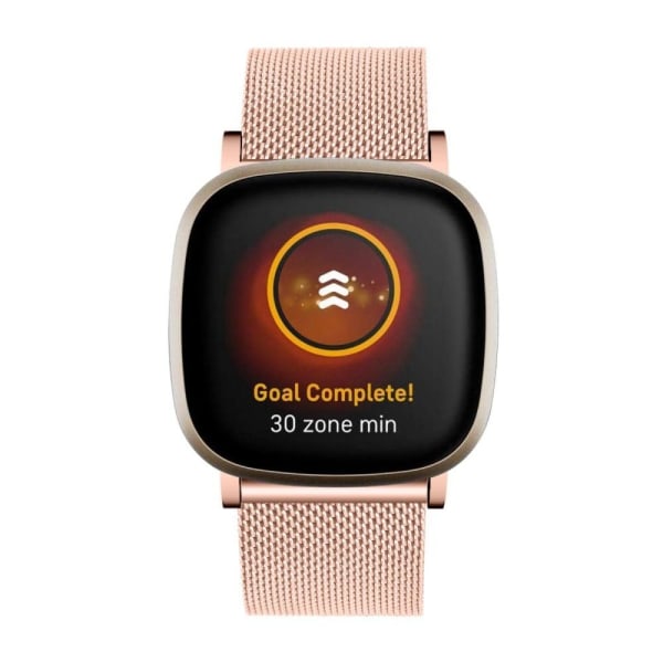 Fitbit Sense / Versa 3 milanesisk urrem - Rødguld Pink