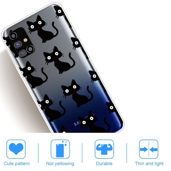 Deco Samsung Galaxy M31s cover - Sort Black