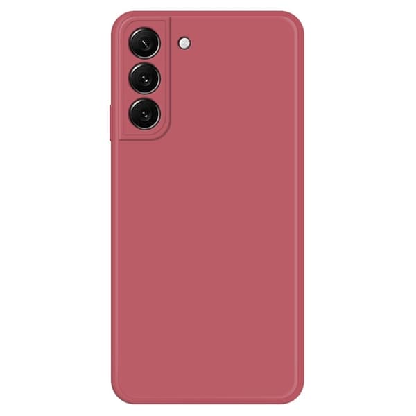 Avfaset gummiert anti-falldeksel for Samsung Galaxy S22 - Rød Red