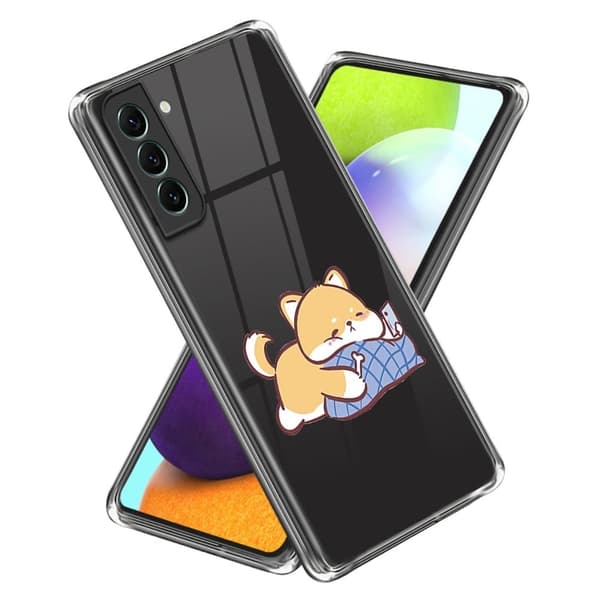 Deco Samsung Galaxy S24 Plus cover - Blå Pudehund Blue