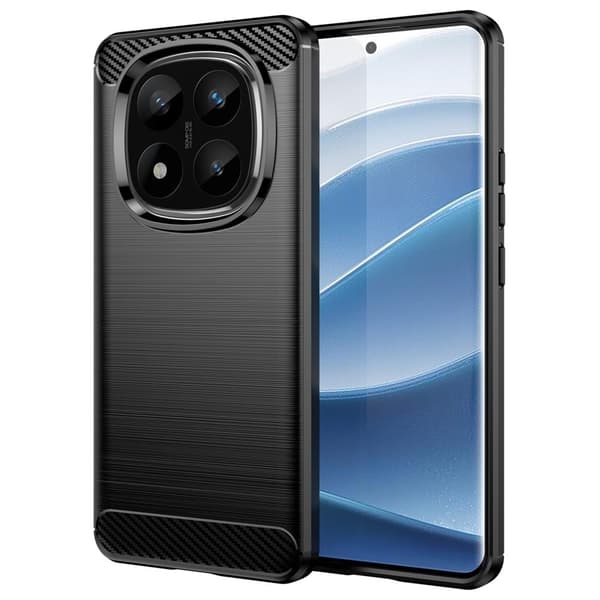 Carbon Flex Xiaomi Redmi Note 14 Pro Plus 5G cover - Sort Black