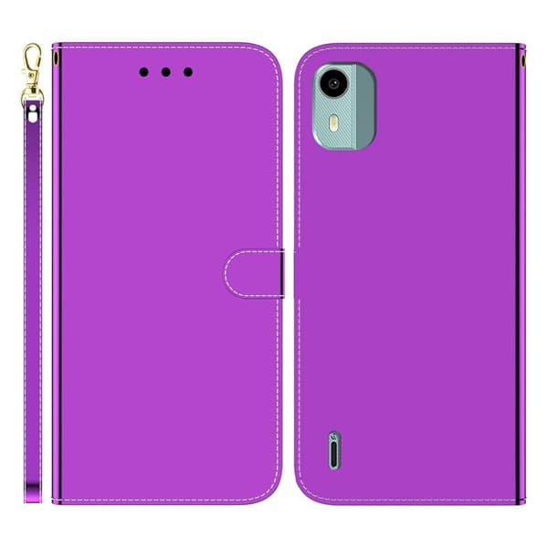Mirror Nokia C12 Plus / C12 Pro / C12 Flip Etui - Lilla Purple