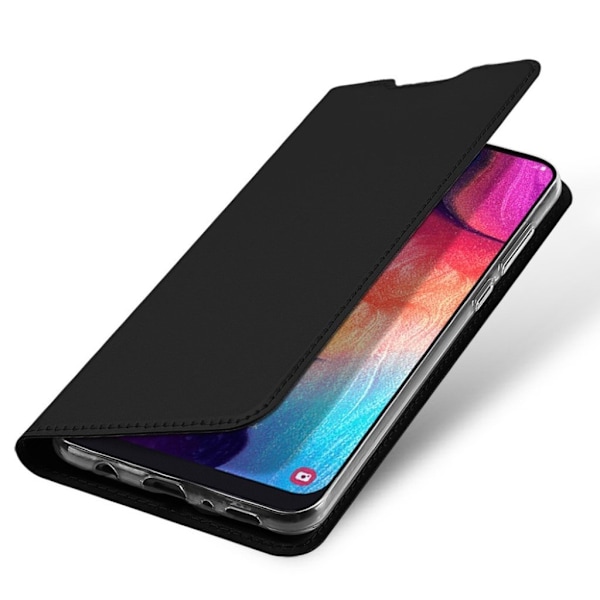 DUX DUCIS Samsung Galaxy A50 läderfodral - Svart Svart
