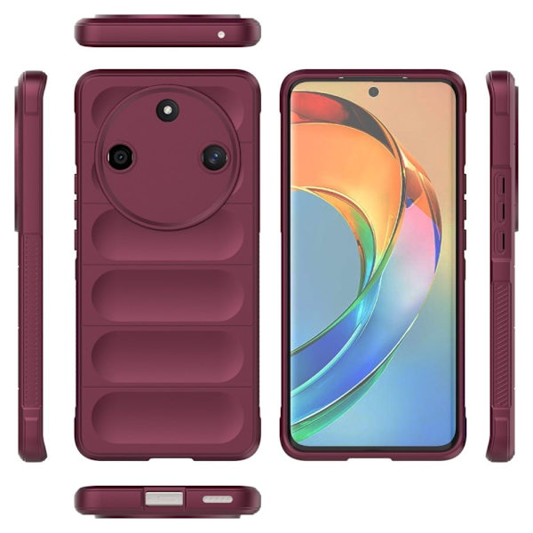 Blødt grebsformet cover til Honor X50 - Rød Red
