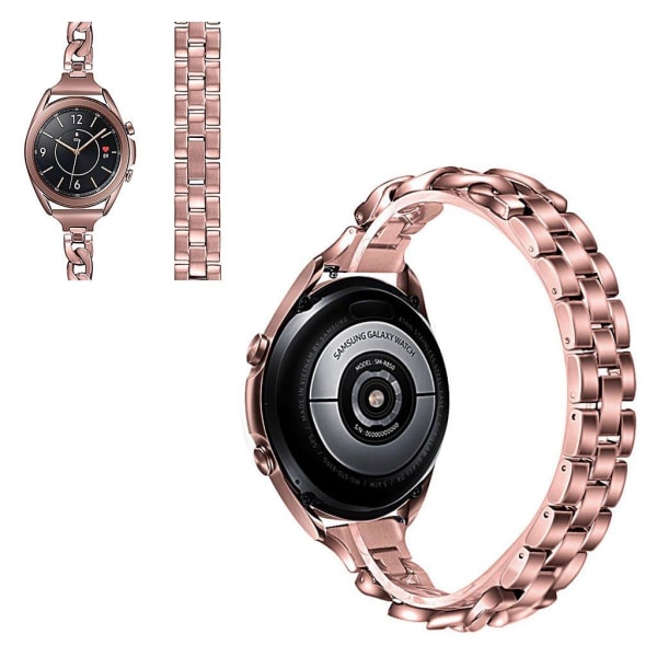 Samsung Galaxy Watch 3 (41mm) rostfritt stål klockarmband - rosa guld Rosa