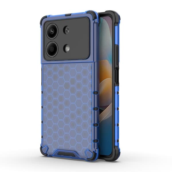 Bofink Honeycomb Xiaomi Redmi Note 13R Pro skal - Blå Blå
