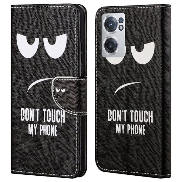 Wonderland OnePlus Nord CE 2 5G flip etui - Rør Ikke Ved Min Telefon Black