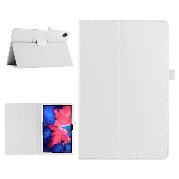 Lenovo Tab P11 litchi-tekstur læderetui - Hvid White