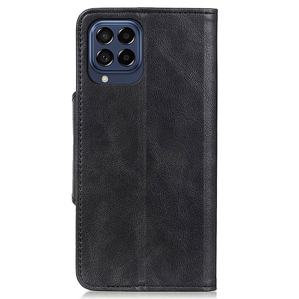 Alpha Samsung Galaxy M33 5G læder flip etui - Sort Black