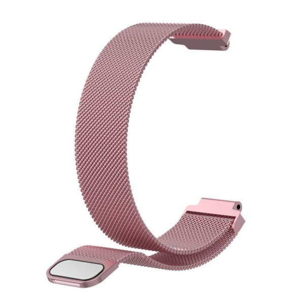 Garmin Forerunner 220 / 230 / 235 / 630 / 620 / 735 milanese rustfrit stål Urrem - Lyserød Pink