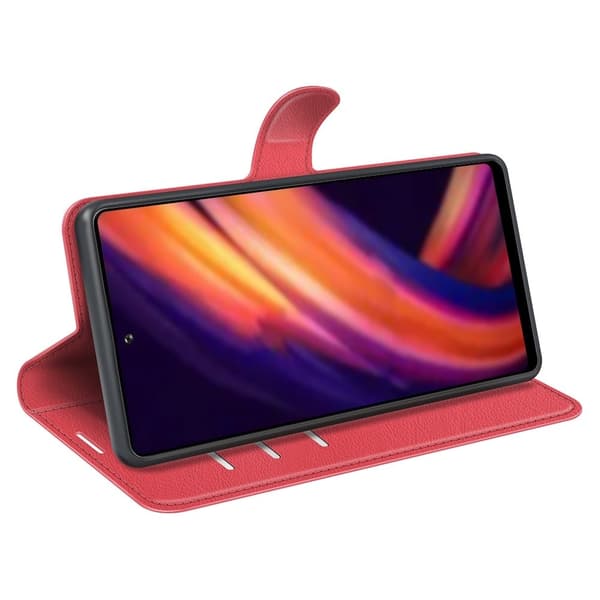 Classic Motorola Edge 30 Pro / Edge X30 Flippetui - Rød Red
