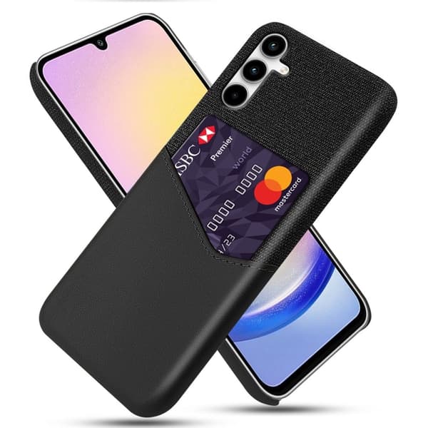 Bofink Samsung Galaxy A25 korttikotelo - Musta Black