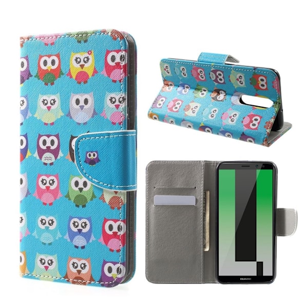 Huawei Mate 10 Lite Etui med et smuk print - Mange ugler Multicolor