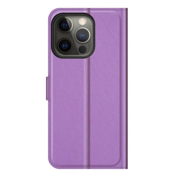 Klassisk iPhone 13 Pro Max flip etui - Lilla Purple