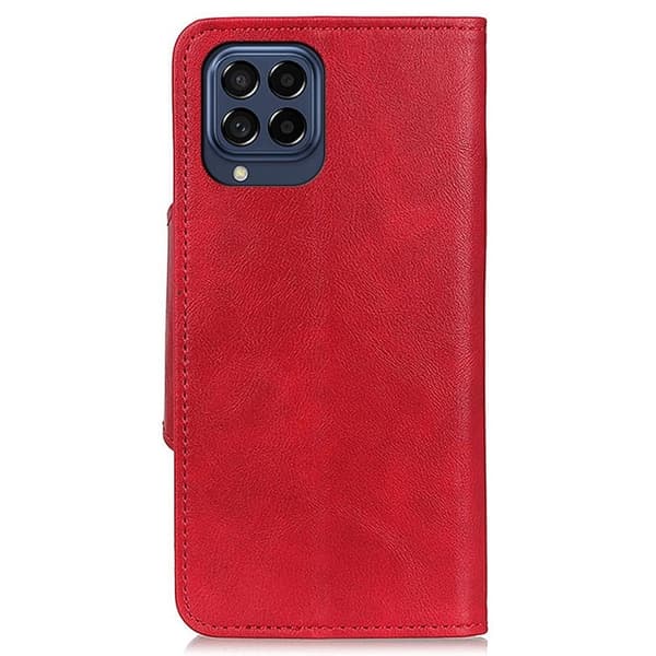 Alpha läder Samsung Galaxy M33 5G fodral - Röd Röd