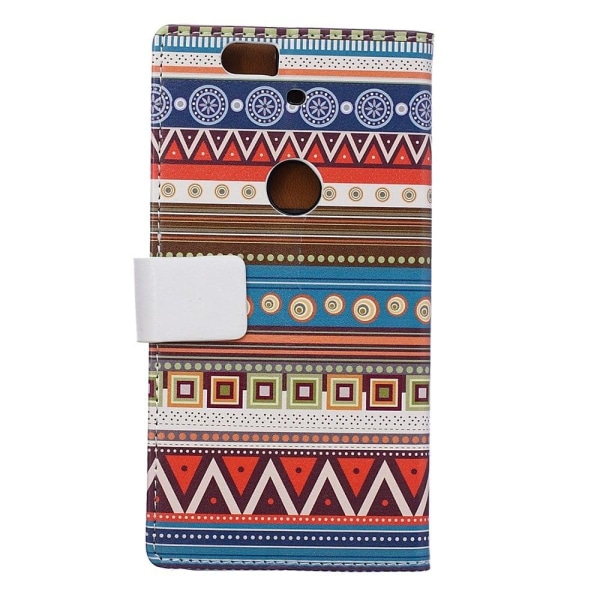 Moberg Google Nexus 6P Læder Etui - Geometrisk Figur Multicolor