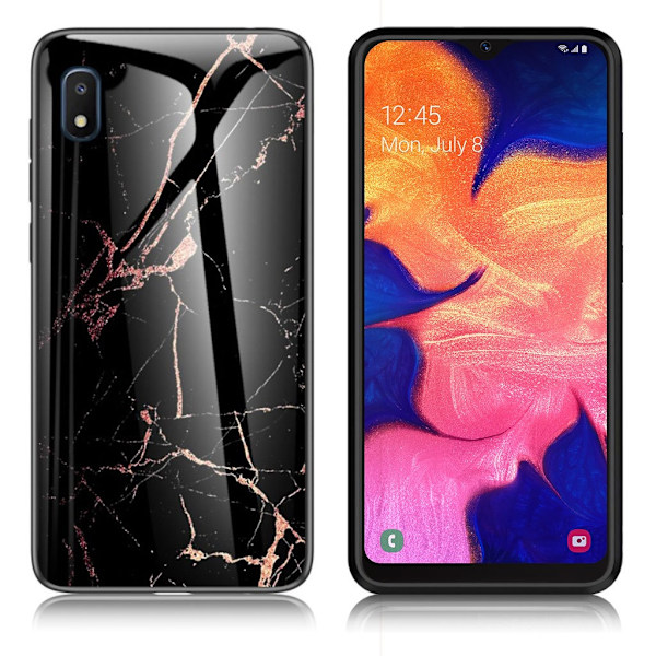 Fantasy Marble Samsung Galaxy A10e deksel - Gull Black