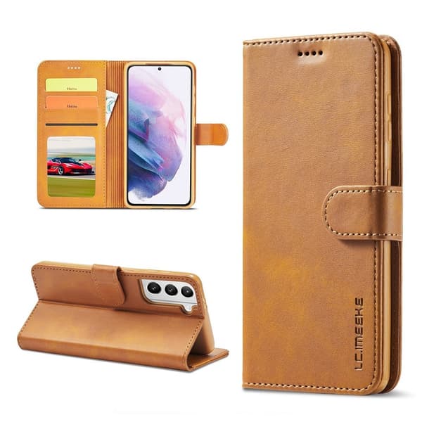 LC.IMEEKE Samsung Galaxy S21 Plus flip etui - brun Brown