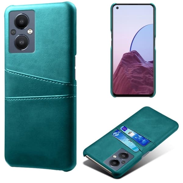 Dual Card Etui Oppo Reno7 Z / Nord N20 5g - Grøn Green