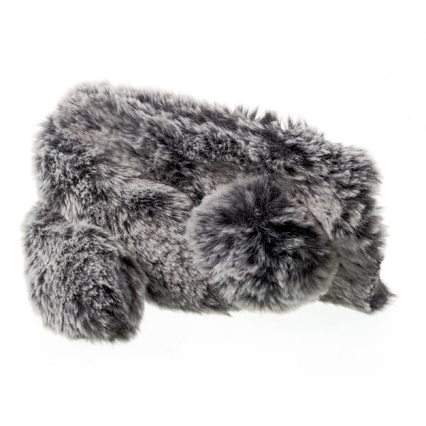 Fluffy Rabbit Samsung Galaxy J7 (2017) skal - Silver/Grå Silvergrå