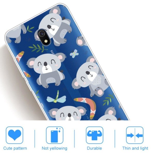 Deco Xiaomi Redmi 8A cover - Koala Silver grey