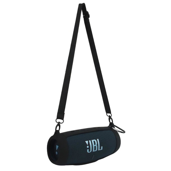 JBL Charge 5 silicone case + shoulder strap - Black Black