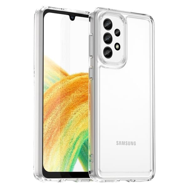Samsung Galaxy A33 5G älykäs akryylikansi - Läpinäkyvä Transparent