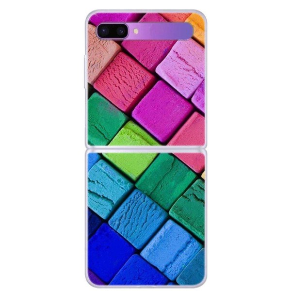 Deco Samsung Galaxy Z Flip 5G Etui - Farverig Blocks Multicolor