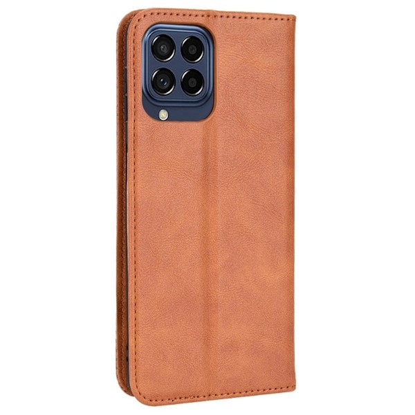 Bofink Vintage läder Samsung Galaxy M33 5G fodral - Brun Brun