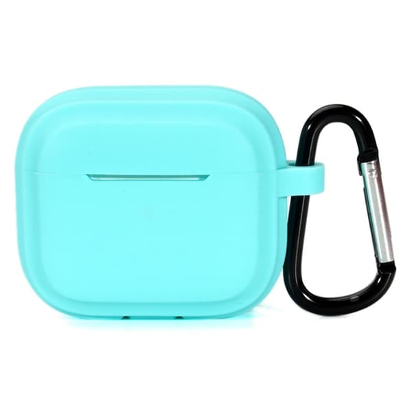 AirPods Pro 2 enkelt silikonfodral med karbinhake - Mintgrön Grön