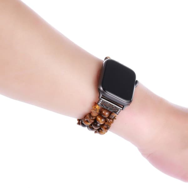 Apple Watch (45mm) luonnonkivet - Ruskea Brown