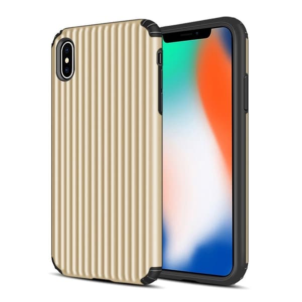 iPhone Xs Max hybridfodral i form av resväska - Guld Guld