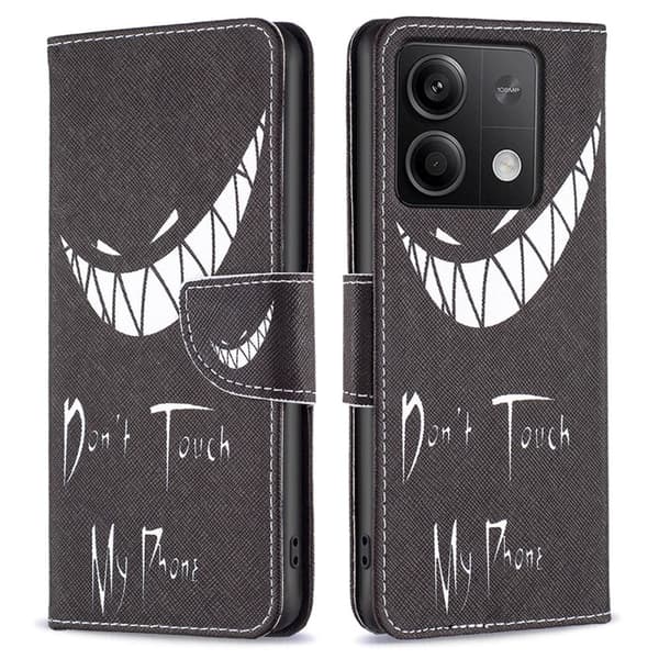 Wonderland Xiaomi Redmi Note 13 5G  flip-etui - Ikke Rør Telefonen Min Black