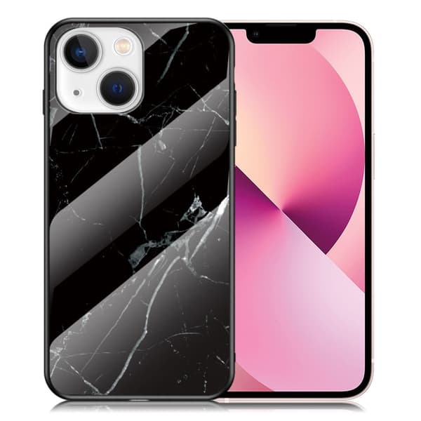 Fantasy Marble iPhone 13 Mini Deksel - Svart Klinkekule Black