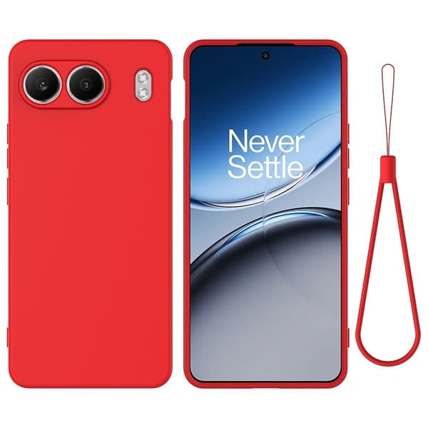 Matte Liquid OnePlus Nord 4 silikone cover - Rød Red