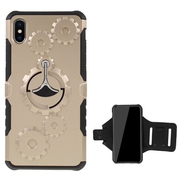 iPhone 9 Plus beskyttelses deksel av hybrid materiale - Gull Gold