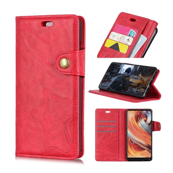 Sony Xperia 10 S-muotoinen nahkakotelo - Punainen Red