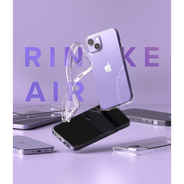 Glitter iPhone 13 Mini cover - Gennemsigtig Transparent