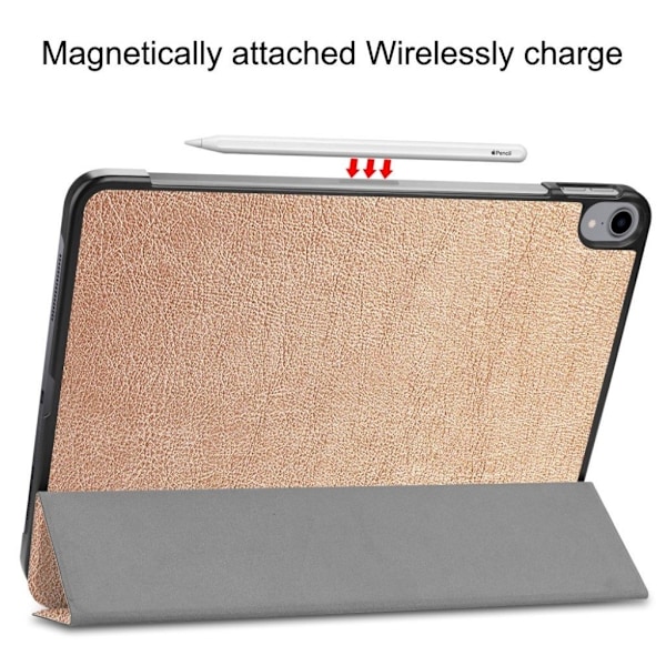 iPad Pro 11" (2018) tre-folds smart læder etui - Guld Gold