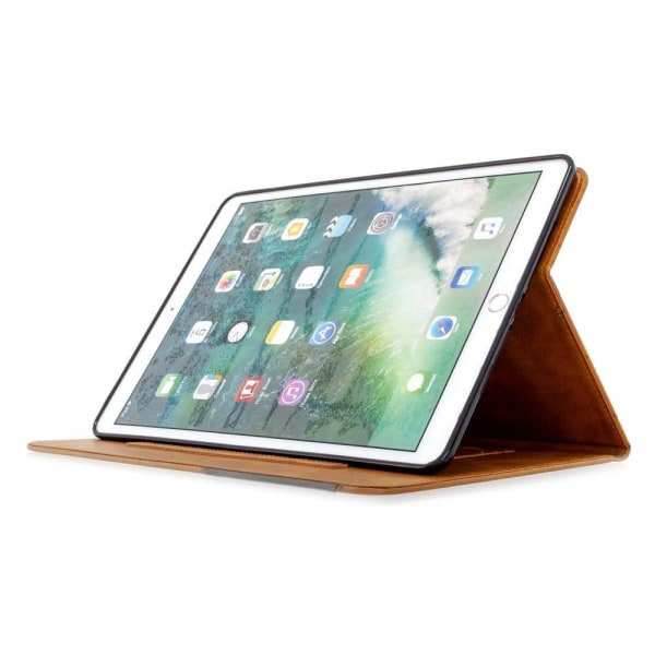 iPad 10.2 (2021) / (2020) / Air (2019) geometric pattern leather Brun