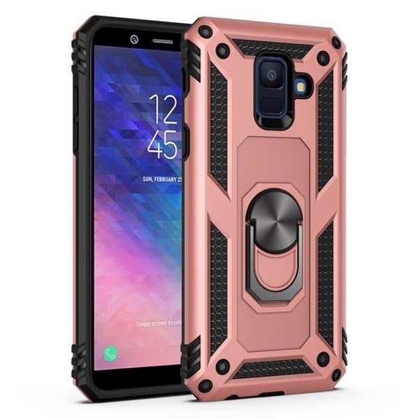 Bofink Combat Samsung Galaxy A6 (2018) deksel - Rose Gull Pink