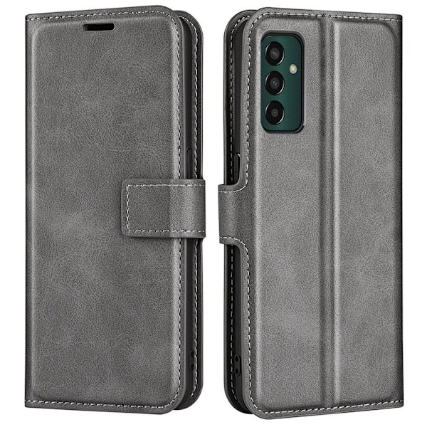 Lompakko Nahkakotelo For Samsung Galaxy M13 4g - Harmaa Silver grey