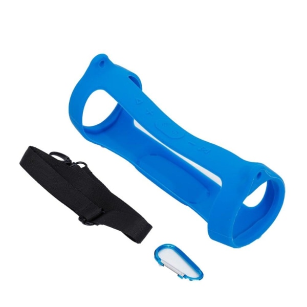 JBL Charge 4 silicone case + shoulder strap - Blue Blå