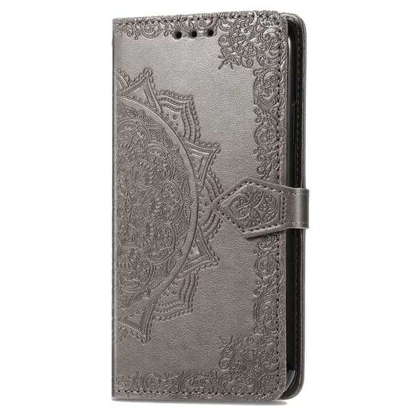 Mandala Nokia C21 Plus Flippetui - Grå Silver grey