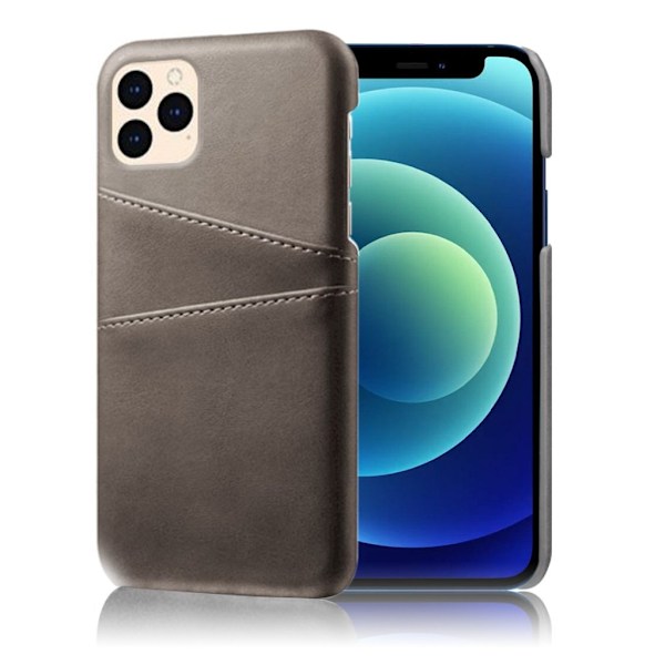 Dual Card iPhone 12 Mini kotelot - Harmaa Silver grey