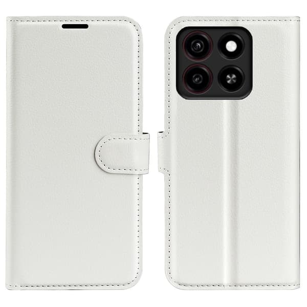 Klassisk ZTE Blade A35 flip etui - Hvid White