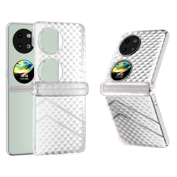 Til Huawei Pocket 2 Case Hinge Protection Transparent Matte PC Phone Cover Transparent